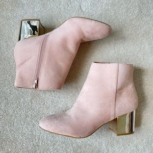 Aldo pink heel booties